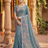 Printed Matching Saree with Blouse Piece for Premium Ethnic and Traditional Wear | KPS-TENDULKAR