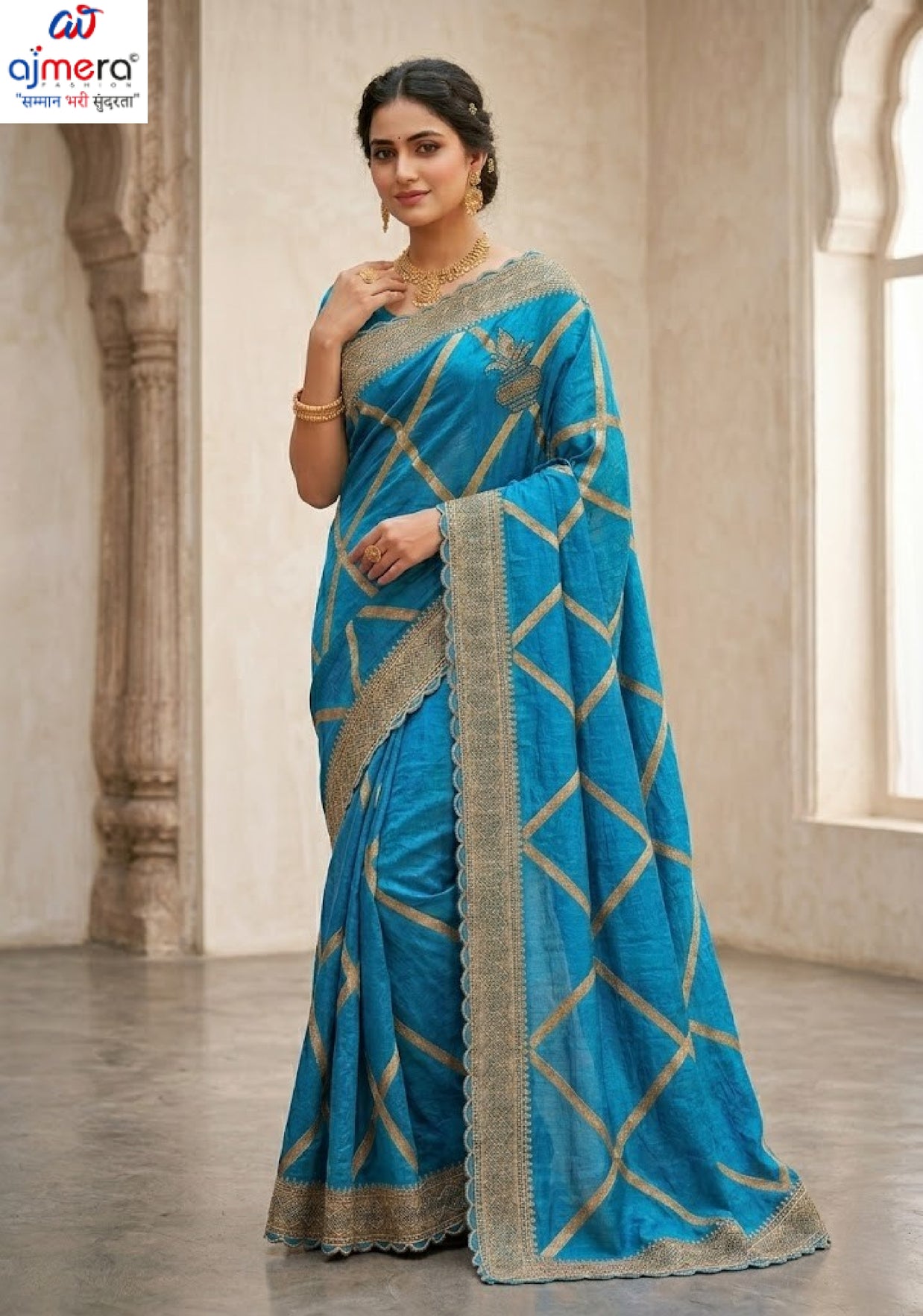Dyed Fancy Matching Saree with Blouse Piece for Premium Ethnic and Traditional Wear | PSC-SALONI-4337