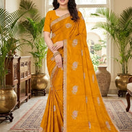 Dyed Saree with Blouse Piece for Premium Ethnic and Traditional Wear | RT-YAMINI