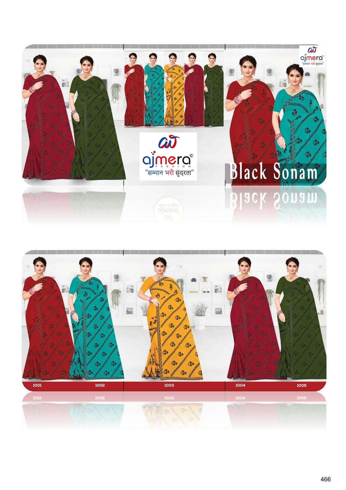 Printed Matching Saree with Blouse Piece for Premium Ethnic and Traditional Wear | MTE-BLACK SONAM