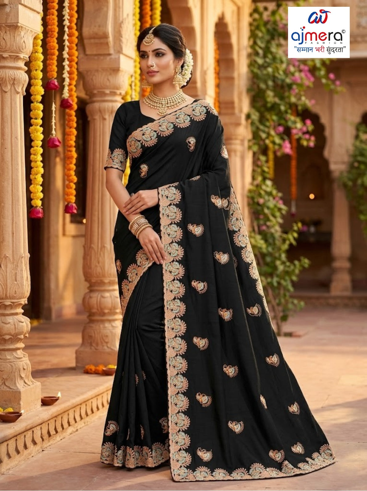 Festival Saree with Blouse Piece for Premium Ethnic and Traditional Wear | VKM-PRIYANKA