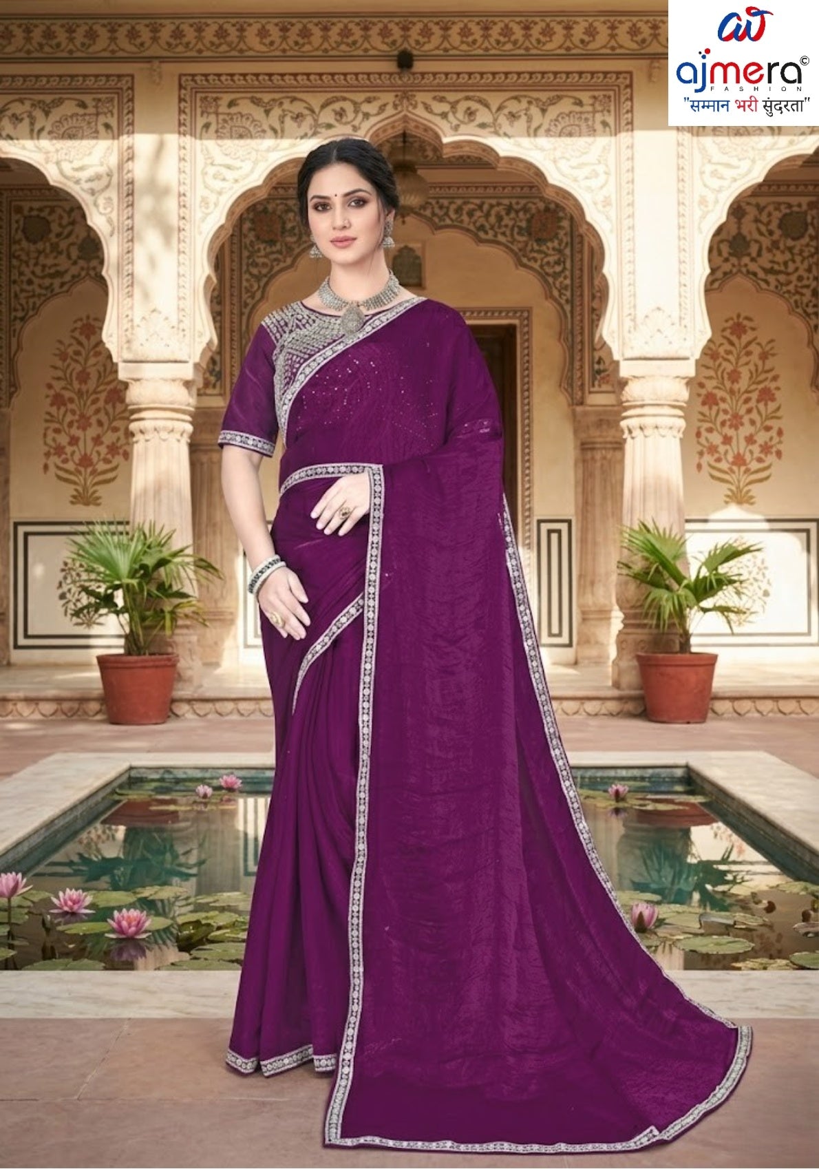 Matching Saree with Blouse Piece for Premium Ethnic and Traditional Wear | KPS-DAKSHA