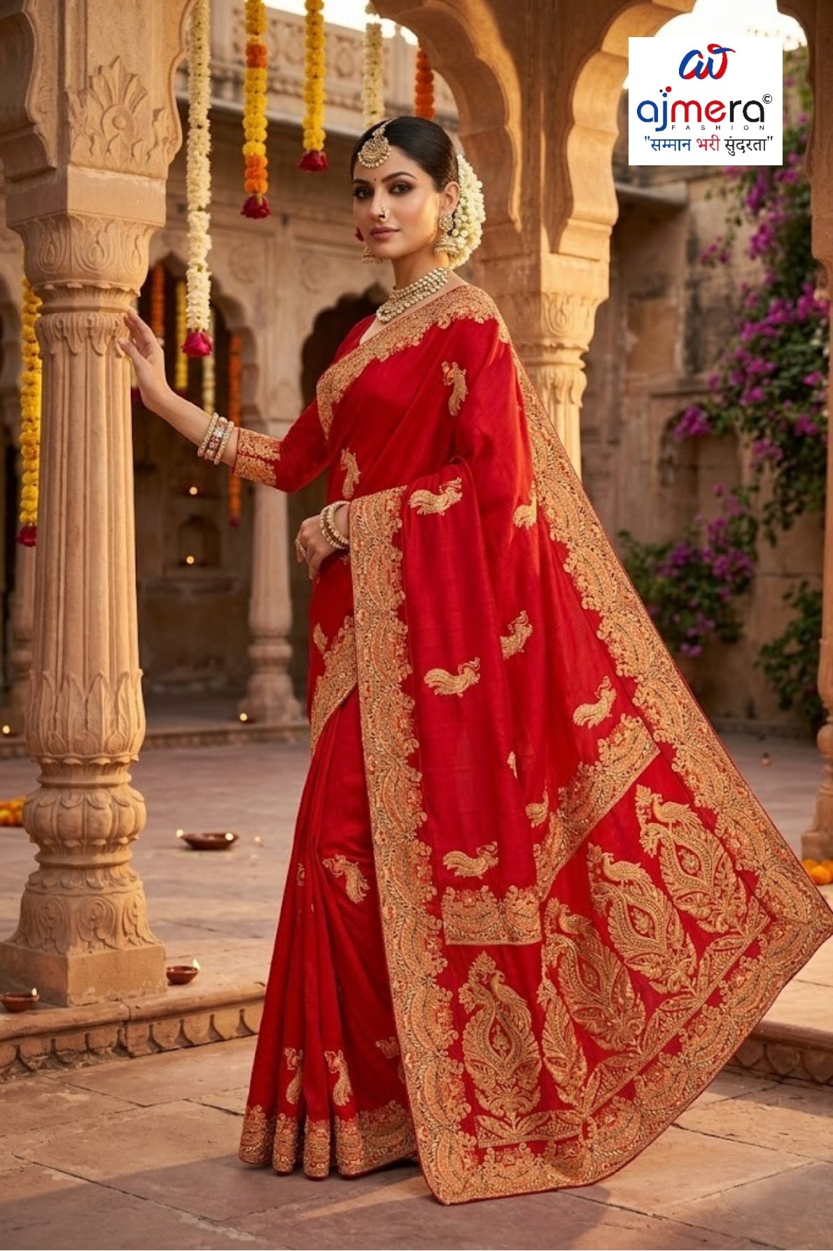 Dyed Saree with Blouse Piece for Premium Ethnic and Traditional Wear | MKM-DIVISHA