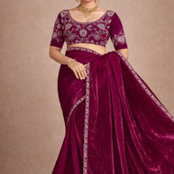 Matching Saree with Blouse Piece for Premium Ethnic and Traditional Wear | SMM-8153