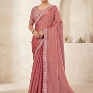 Party Wear Matching Saree with Blouse Piece for Premium Ethnic and Traditional Wear | KPS-MOTOROLA