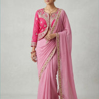 Dyed Fancy Matching Saree with Blouse Piece for Premium Ethnic and Traditional Wear | KUH-REDPARI