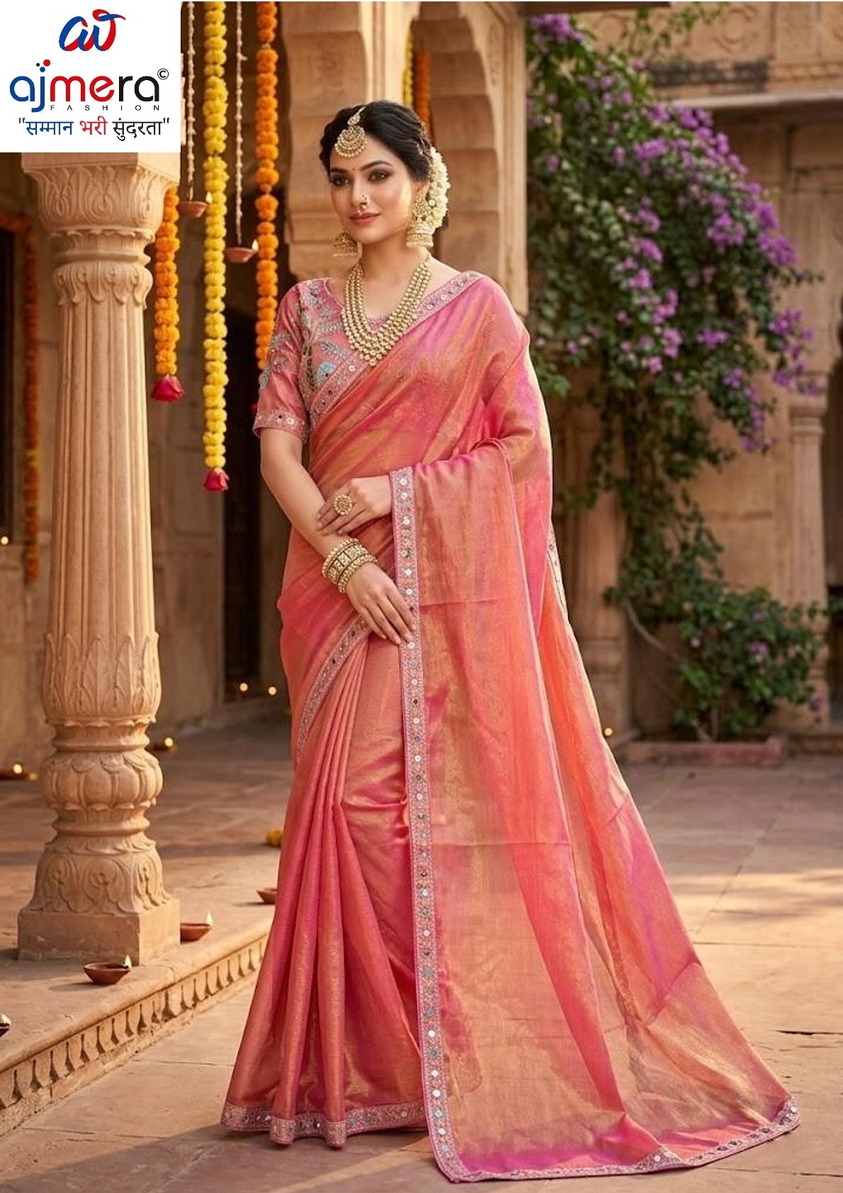 Wholesale Fancy Saree with Blouse Piece for Premium Ethnic and Traditional Wear | KPS-INDRA