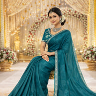 Party Wear Matching Saree with Blouse Piece for Premium Ethnic and Traditional Wear | KPS-GATHA
