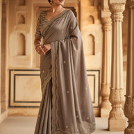 Dyed Fancy Matching Saree with Blouse Piece for Premium Ethnic and Traditional Wear | SDO-HW01507