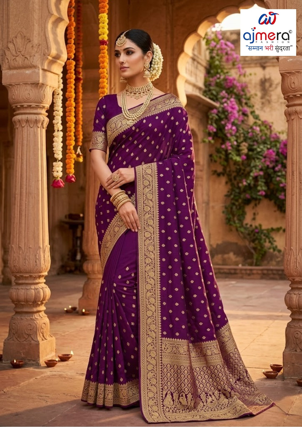 Dyed Saree with Blouse Piece for Premium Ethnic and Traditional Wear | VKM-CIVIC