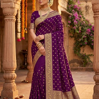 Dyed Saree with Blouse Piece for Premium Ethnic and Traditional Wear | VKM-CIVIC