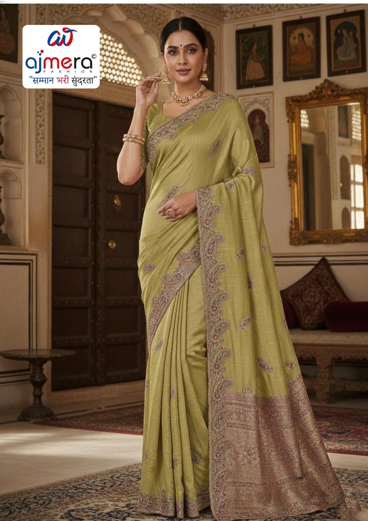 Ladies Matching Saree with Blouse Piece for Premium Ethnic and Traditional Wear | SBV-HD-0485