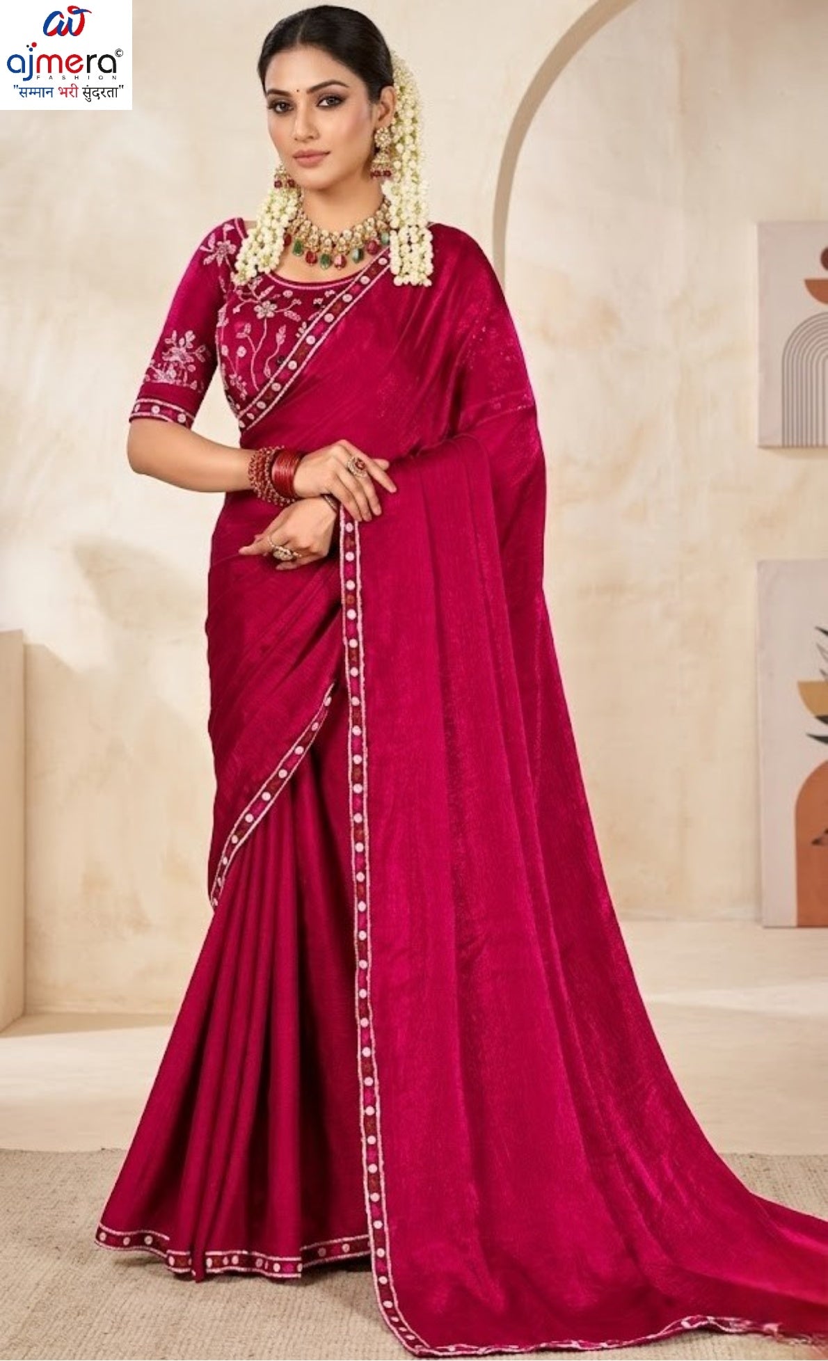Designer Matching Saree with Blouse Piece for Premium Ethnic and Traditional Wear | KPS-AARYA