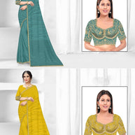 Matching Saree Bulk Supplier in India | PUN-NOOPUR-116