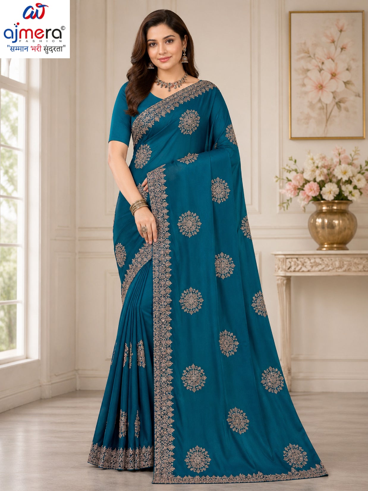 Printed Matching Saree with Blouse Piece for Premium Ethnic and Traditional Wear | MTE-NEELA GAGAN