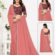 Matching Saree with Blouse Piece for Premium Ethnic and Traditional Wear | PUN-FESTIVAL-427