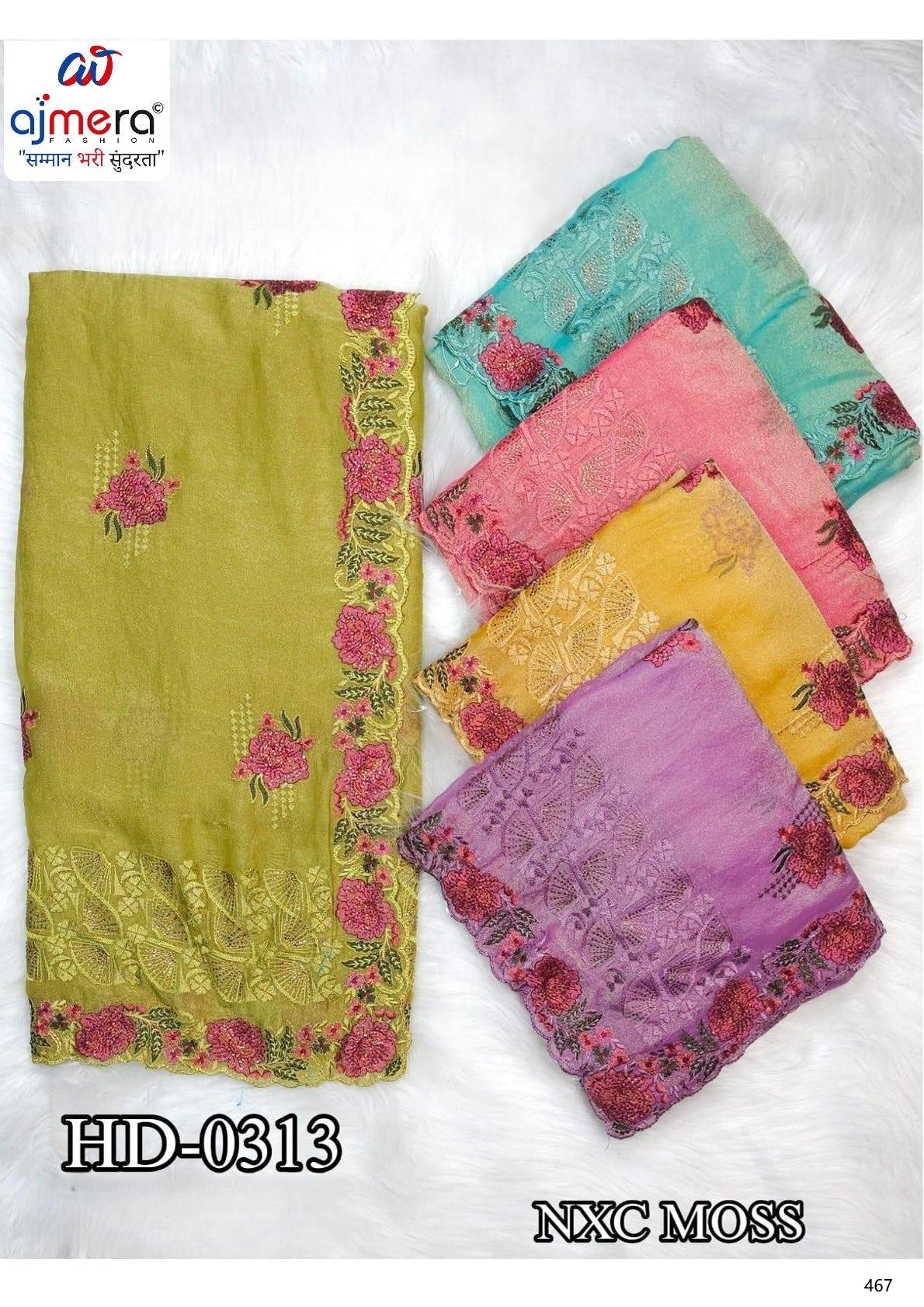 Party Wear Matching Saree with Blouse Piece for Premium Ethnic and Traditional Wear | SBV-HD-0313