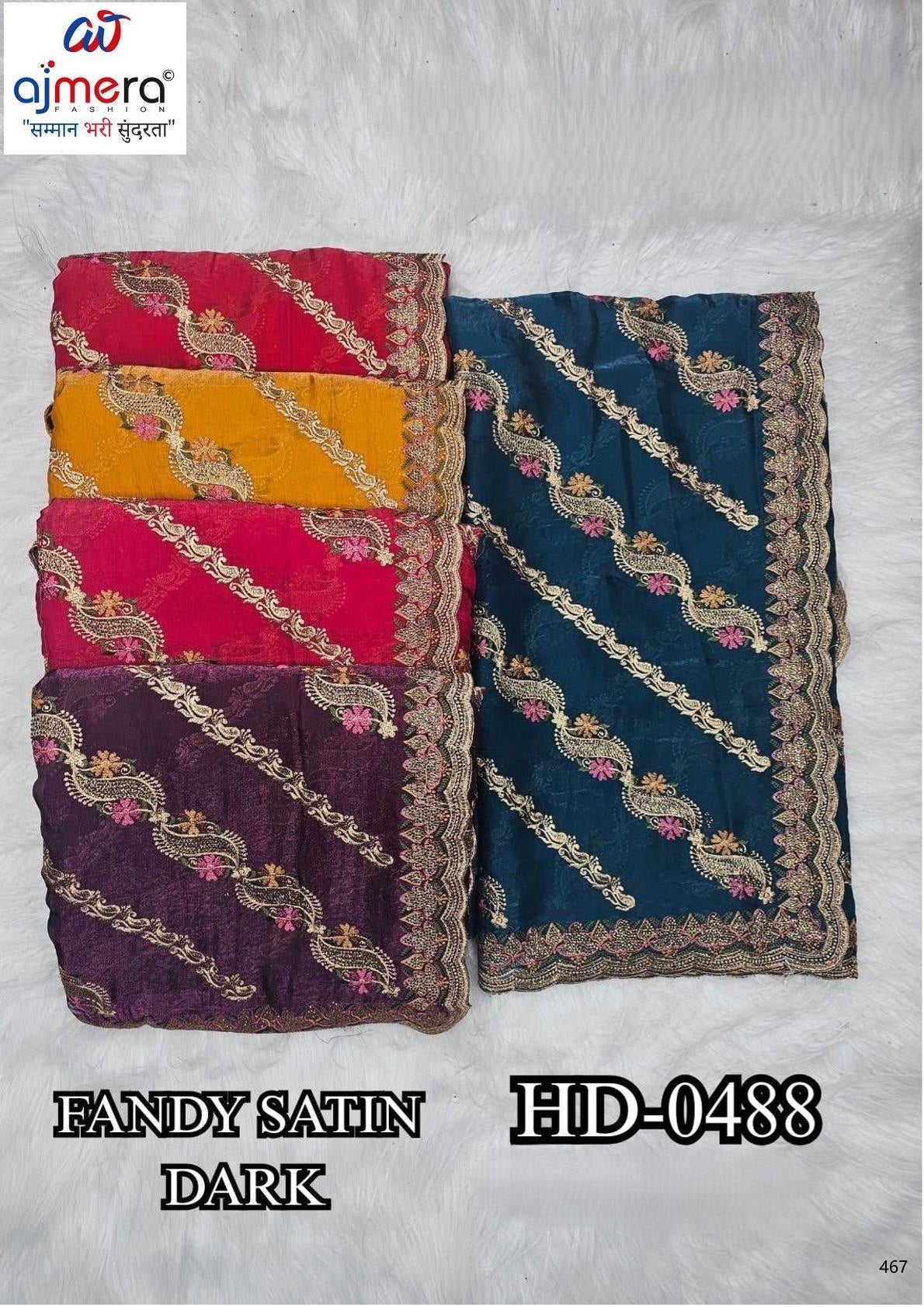 Embroidered Fancy Saree with Blouse Piece for Premium Ethnic and Traditional Wear | SBV-HD-0488