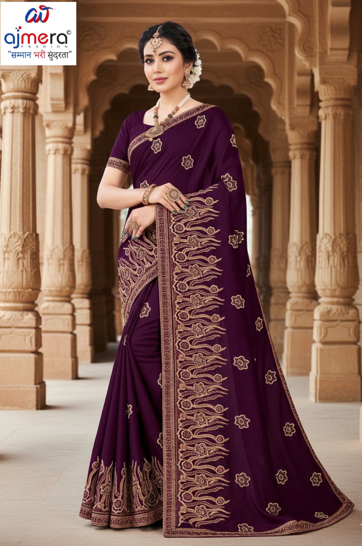 Fancy Saree with Without Blouse for Premium Ethnic and Traditional Wear | KAVI-ANMOL RATAN