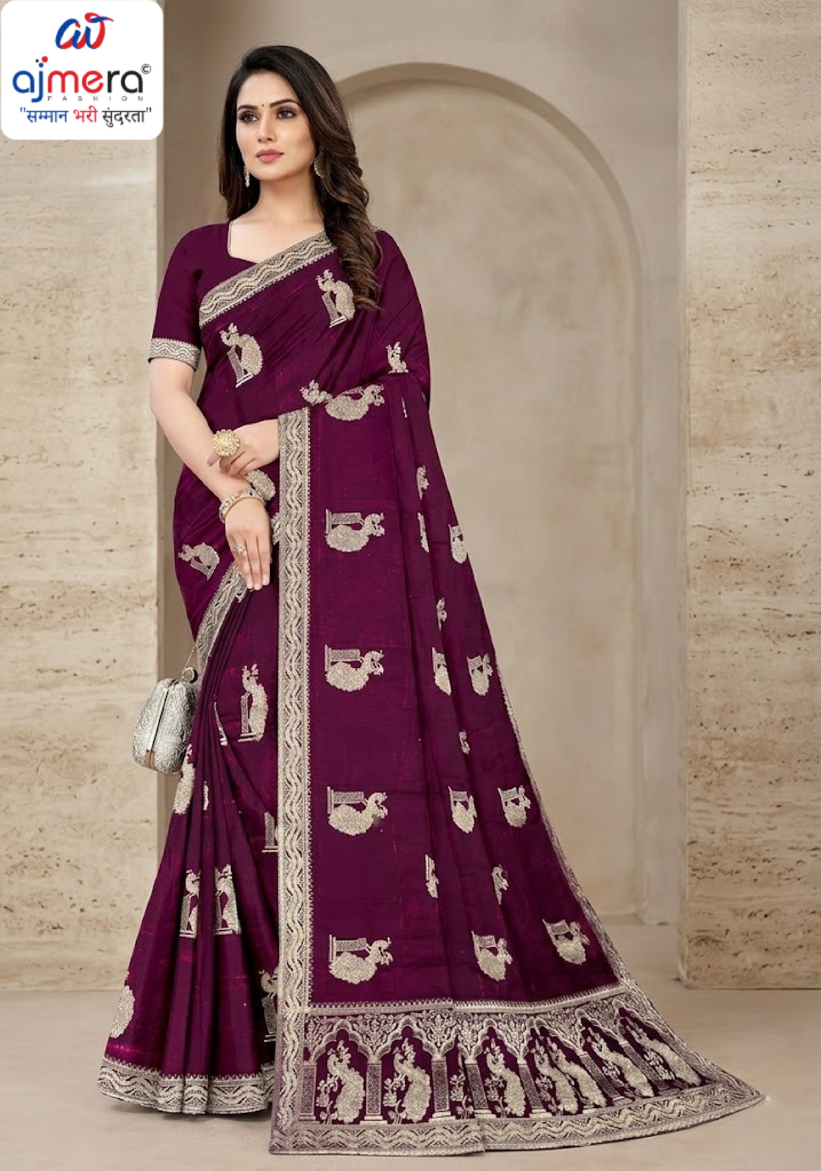 Synthetic Matching Saree with Blouse Piece for Premium Ethnic and Traditional Wear | RT-NIVIA-A