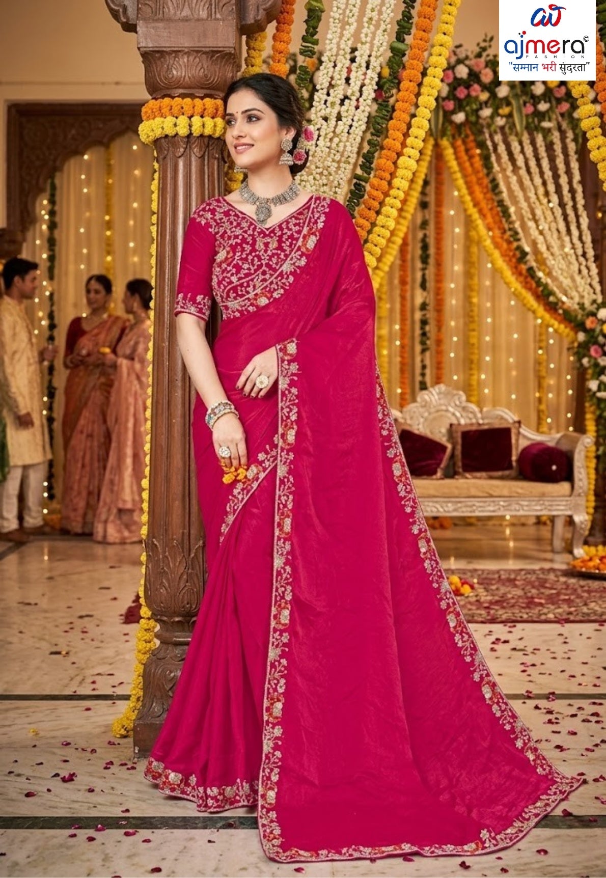 Wholesale Fancy Saree with Blouse Piece for Premium Ethnic and Traditional Wear | KPS-PRATAP