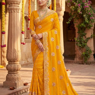Fancy Matching Saree with Blouse Piece for Premium Ethnic and Traditional Wear | VKM-UDAAN