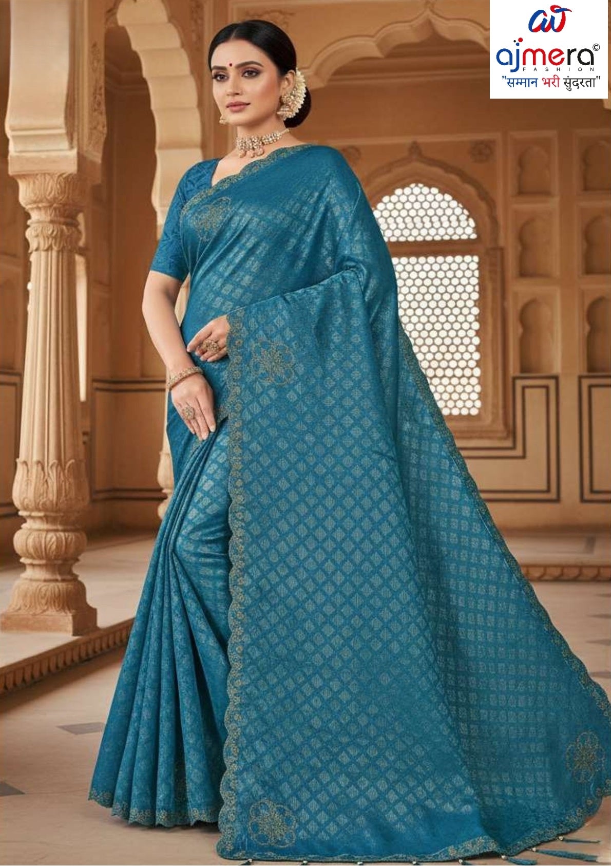 Fancy Matching Saree with Blouse Piece for Premium Ethnic and Traditional Wear | RAL-TRIVENI