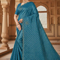 Fancy Matching Saree with Blouse Piece for Premium Ethnic and Traditional Wear | RAL-TRIVENI