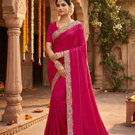 Dyed Fancy Matching Saree with Without Blouse for Premium Ethnic and Traditional Wear | RT-ROOP SANGAM