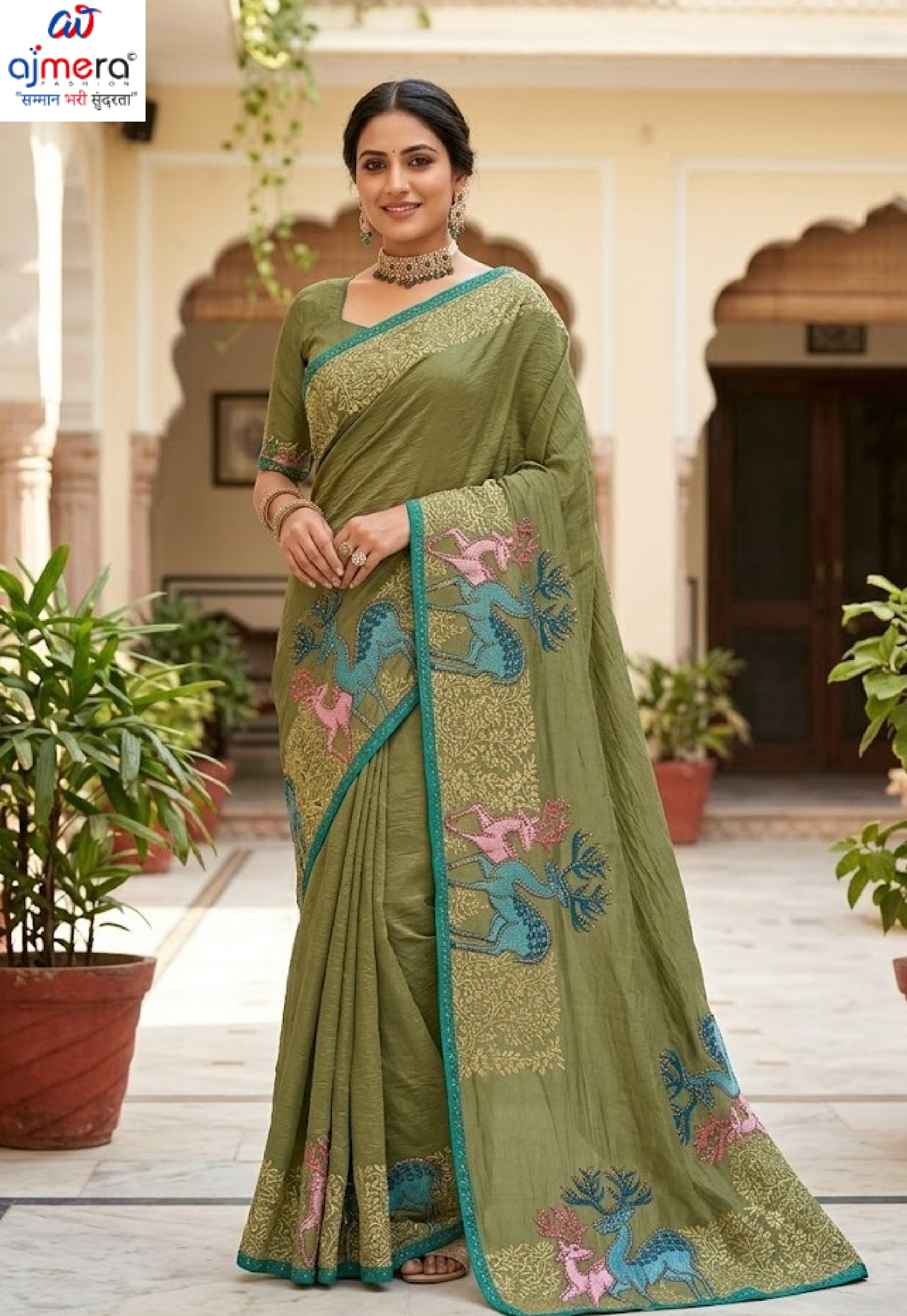 Festival Saree with Blouse Piece for Premium Ethnic and Traditional Wear | PSC-HANSINI-4226