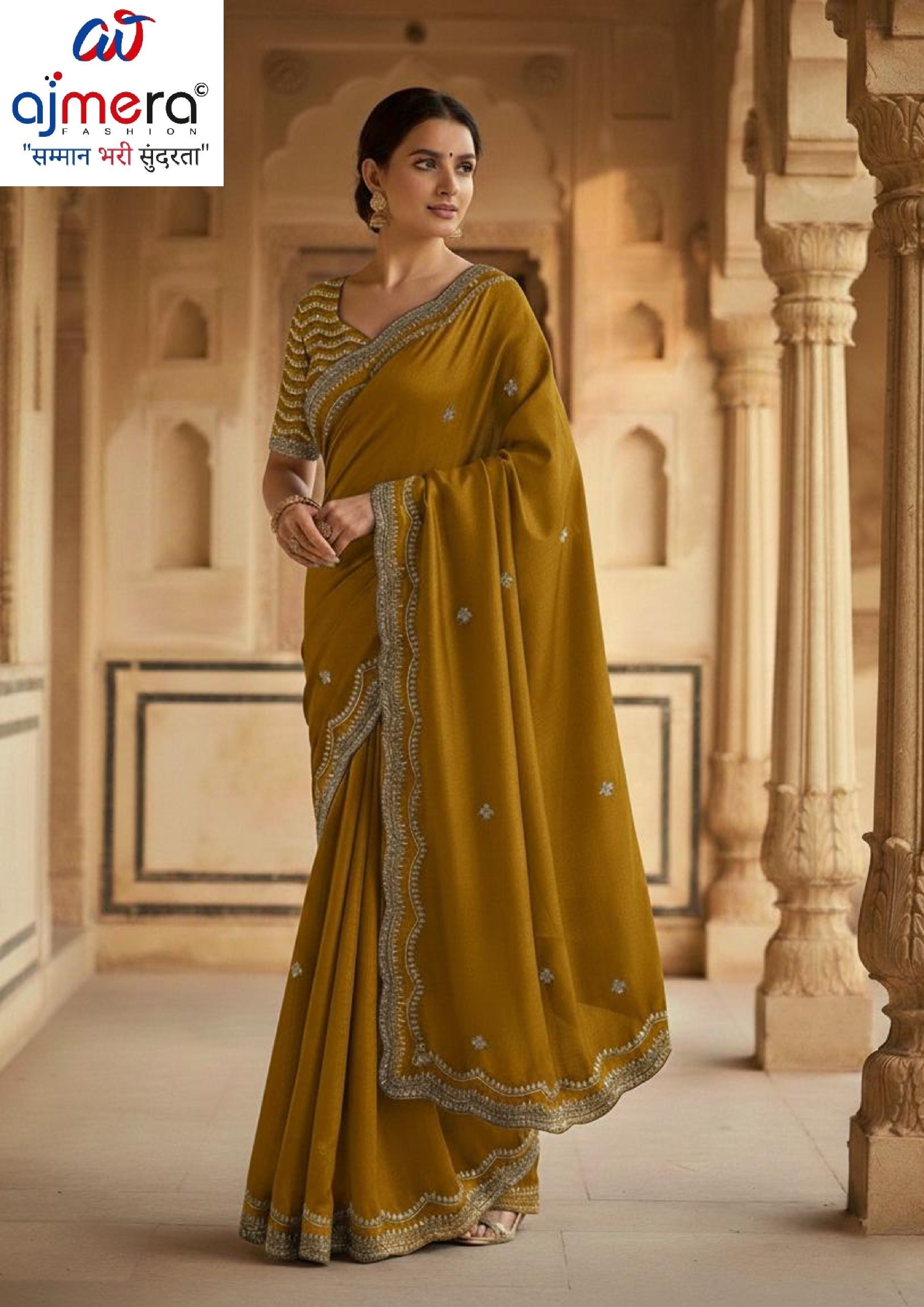 Dyed Fancy Matching Saree with Blouse Piece for Premium Ethnic and Traditional Wear | SDO-HW01507
