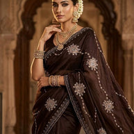 Dyed Saree with Blouse Piece for Premium Ethnic and Traditional Wear | KEI-TENT HOUSE