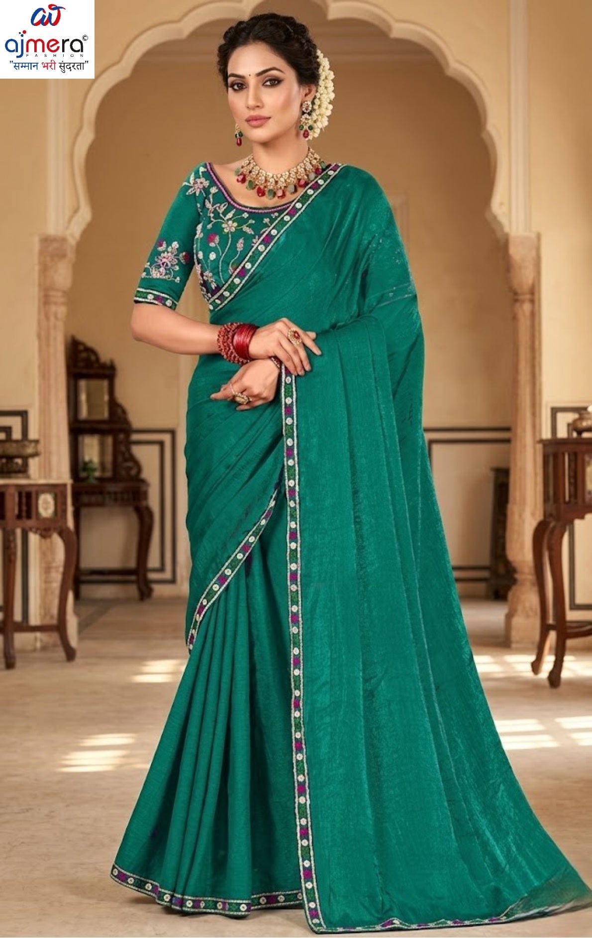 Designer Matching Saree with Blouse Piece for Premium Ethnic and Traditional Wear | KPS-AARYA