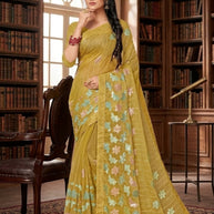Synthetic Matching Saree with Blouse Piece for Premium Ethnic and Traditional Wear | VCR-NEXA