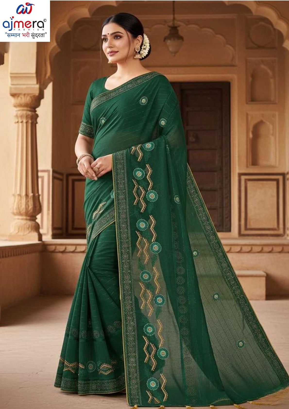 Fancy Matching Saree with Blouse Piece for Premium Ethnic and Traditional Wear | VKM-BIG BOOS