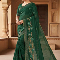 Fancy Matching Saree with Blouse Piece for Premium Ethnic and Traditional Wear | VKM-BIG BOOS