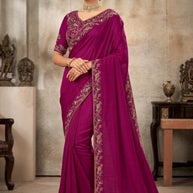 KPS-AMRUDLadies Matching Saree with Blouse Piece for Premium Ethnic and Traditional Wear | KPS-AMRUD