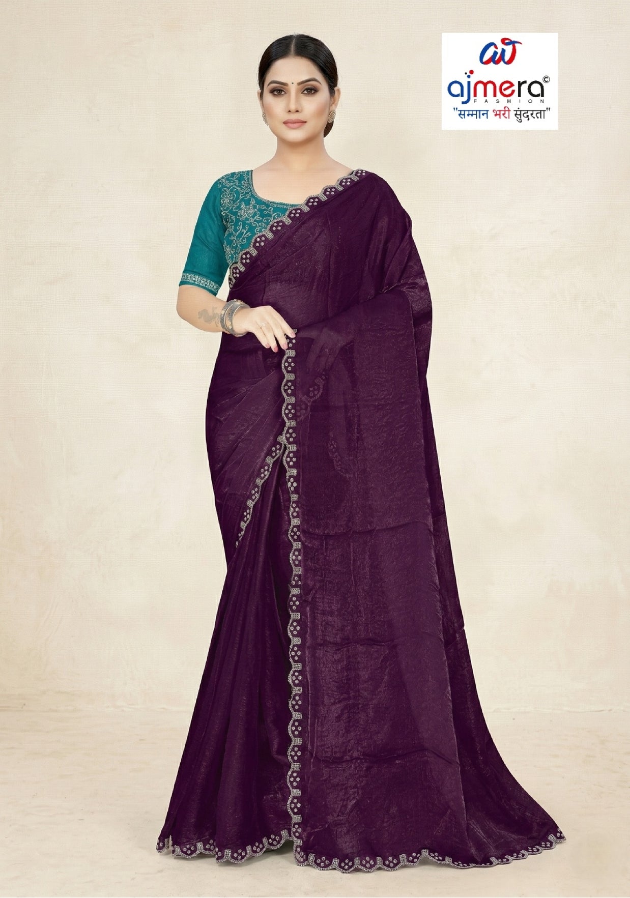 Dyed Saree with Blouse Piece for Premium Ethnic and Traditional Wear | SMM-8500