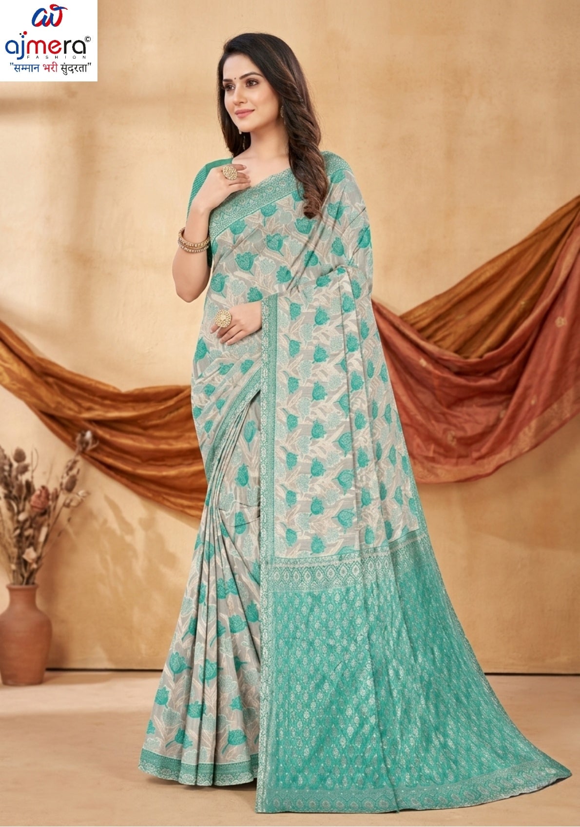 Ladies Matching Saree with Without Blouse for Premium Ethnic and Traditional Wear | RT-KAMYA