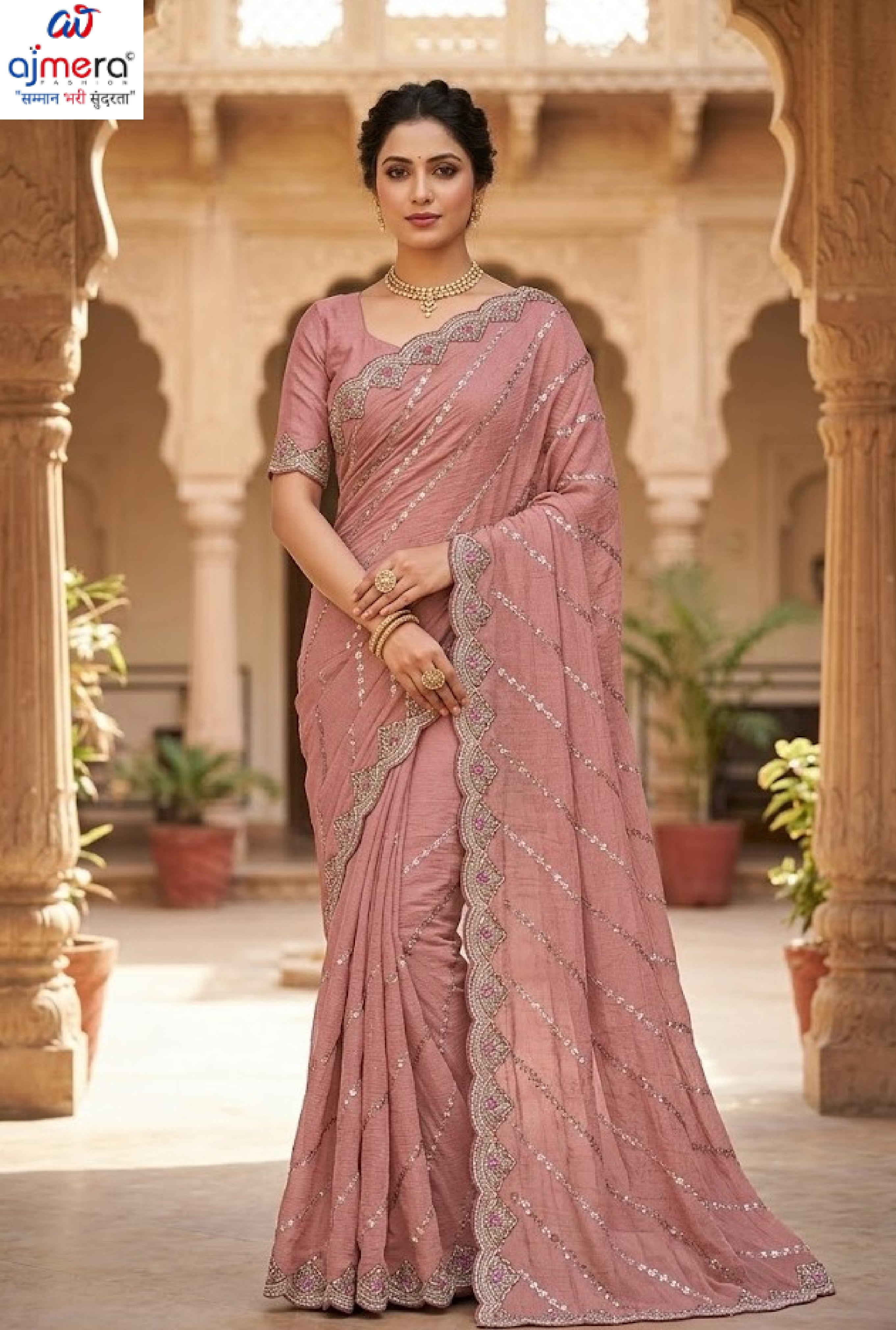 Party Wear Matching Saree with Blouse Piece for Premium Ethnic and Traditional Wear | PSC-DULARI-4427