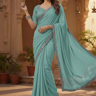 Fancy Matching Saree with Blouse Piece for Premium Ethnic and Traditional Wear | SDO-HW01571