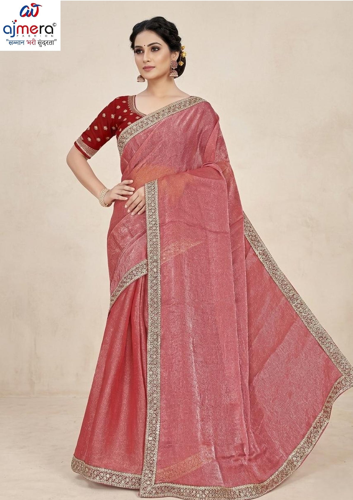Designer Matching Saree with Blouse Piece for Premium Ethnic and Traditional Wear | SMM-8578