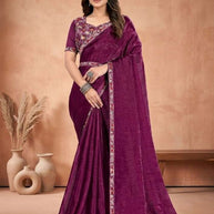 Ladies Matching Saree with Blouse Piece for Premium Ethnic and Traditional Wear | KPS-EXPRESS
