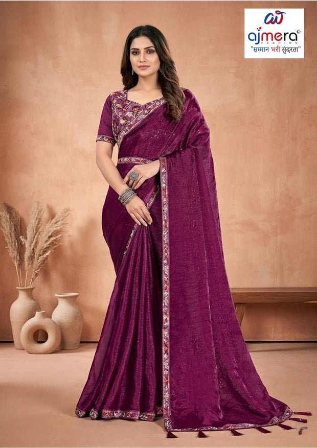 Ladies Matching Saree with Blouse Piece for Premium Ethnic and Traditional Wear | KPS-EXPRESS