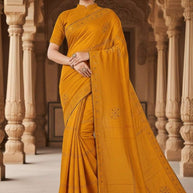Ladies Matching Saree with Blouse Piece for Premium Ethnic and Traditional Wear | RAL-DANGAL
