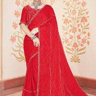 Fancy Matching Saree with Blouse Piece for Premium Ethnic and Traditional Wear | KPS-KINGDOM VOL-1