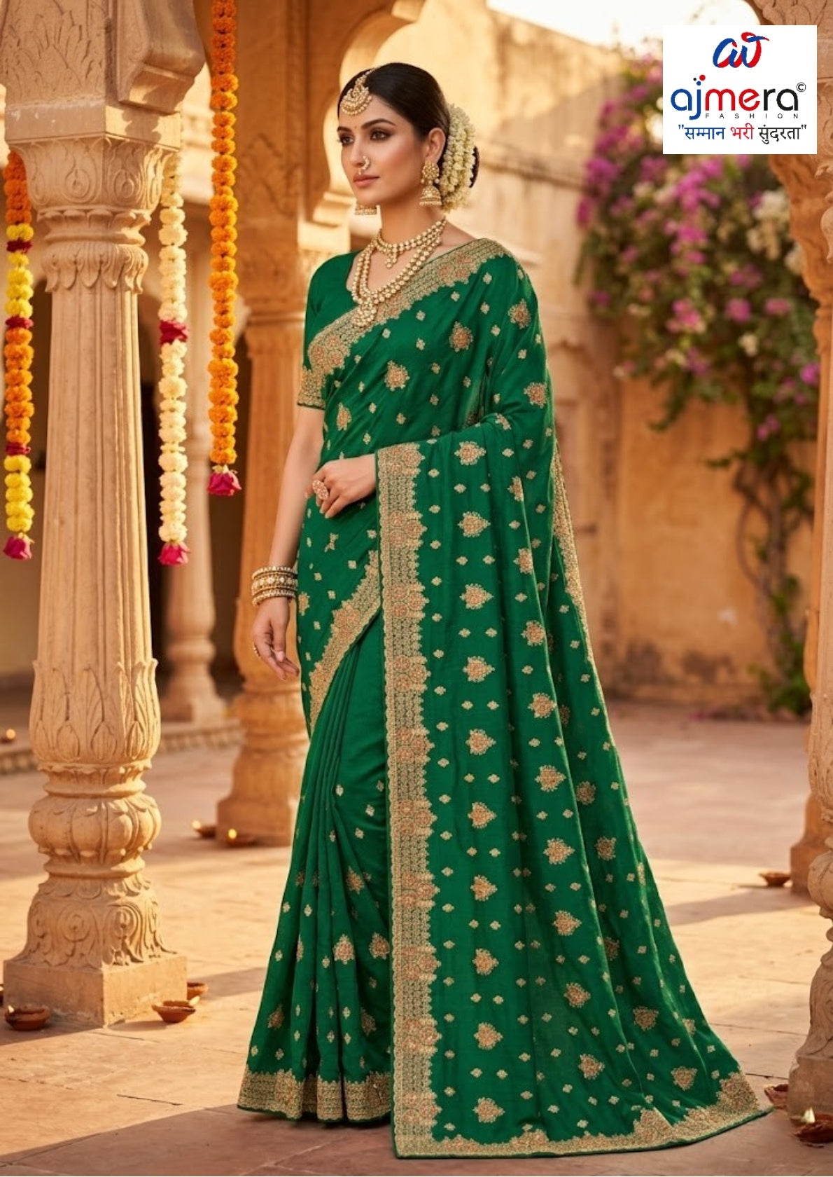 Dyed Saree with Blouse Piece for Premium Ethnic and Traditional Wear | VKM-CIVIC