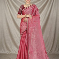 Embroidered Fancy Saree with Blouse Piece for Premium Ethnic and Traditional Wear | SMM-8728