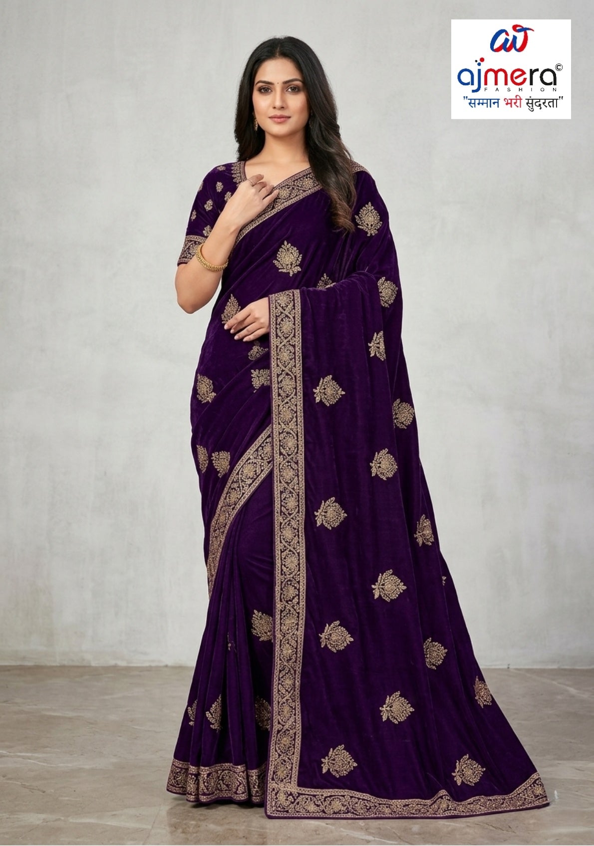 Matching Saree with Blouse Piece for Premium Ethnic and Traditional Wear | MTE-KASHMIRI HUB