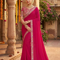 Printed Matching Saree with Blouse Piece for Premium Ethnic and Traditional Wear | KPS-ARJUN